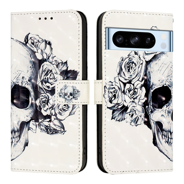 For Google Pixel 8 Pro 3D Painting Horizontal Flip Leather Phone Case