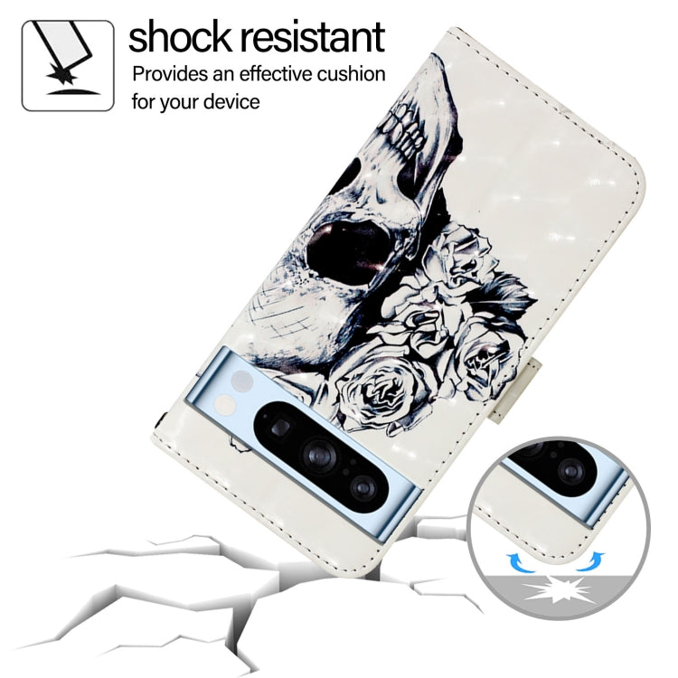 For Google Pixel 8 Pro 3D Painting Horizontal Flip Leather Phone Case