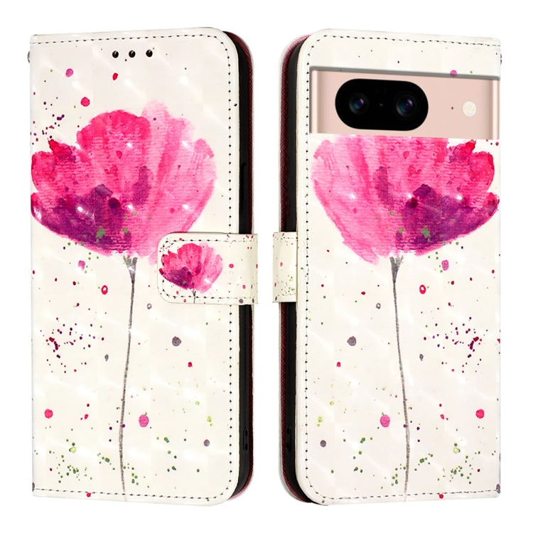 For Google Pixel 8a 3D Painting Horizontal Flip Leather Phone Case