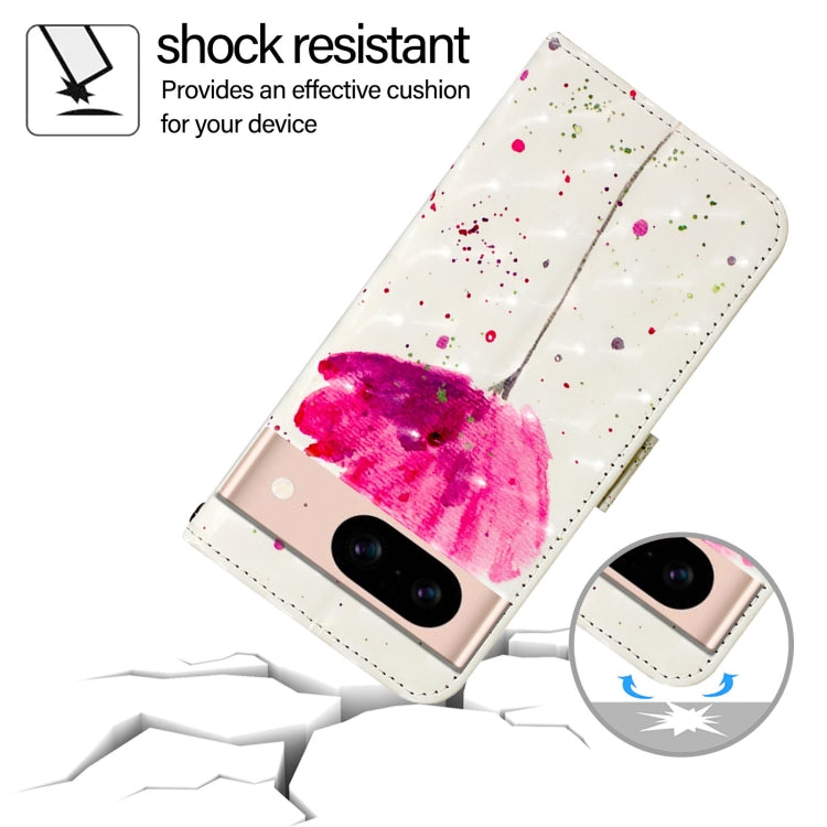 For Google Pixel 8a 3D Painting Horizontal Flip Leather Phone Case