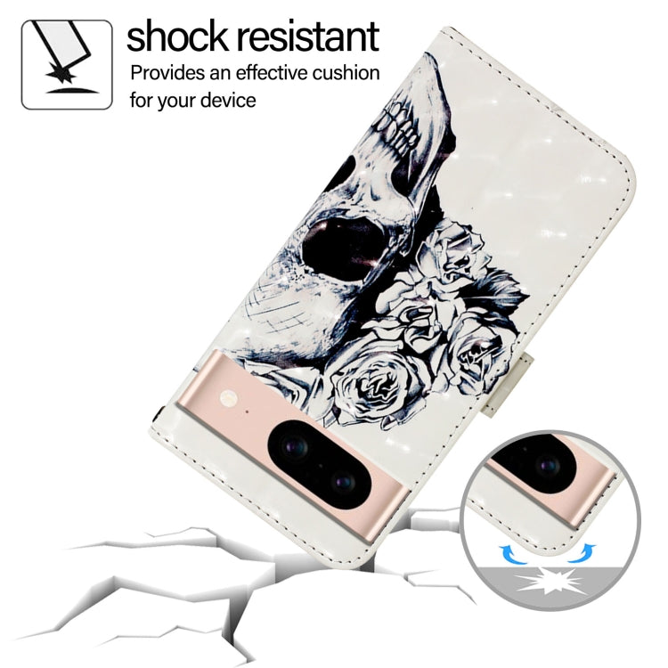For Google Pixel 8a 3D Painting Horizontal Flip Leather Phone Case
