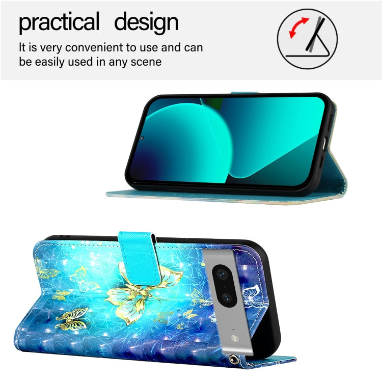 For Google Pixel 7 3D Painting Horizontal Flip Leather Phone Case