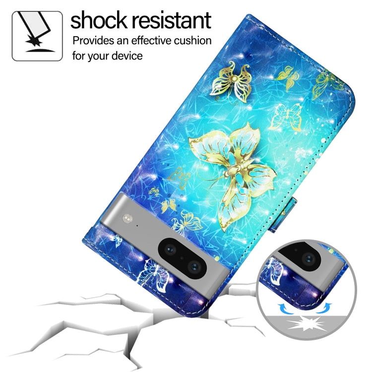 For Google Pixel 7 3D Painting Horizontal Flip Leather Phone Case