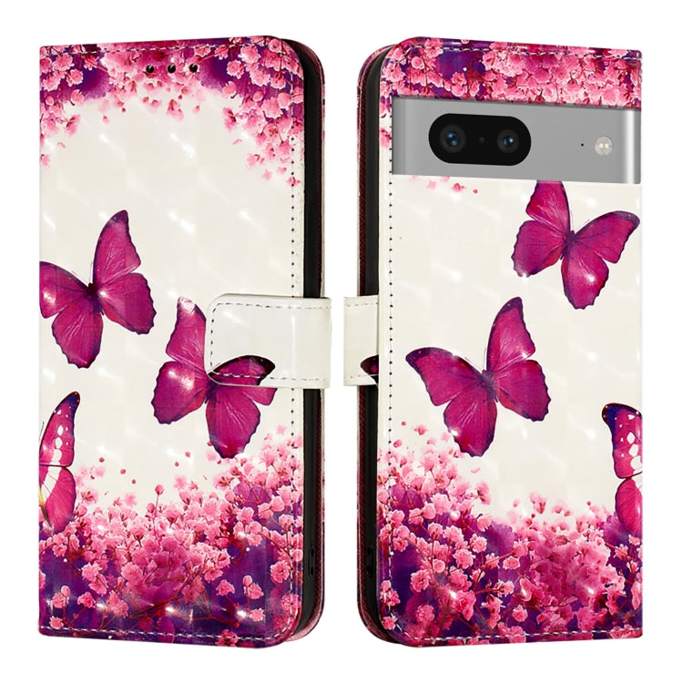 For Google Pixel 7 3D Painting Horizontal Flip Leather Phone Case