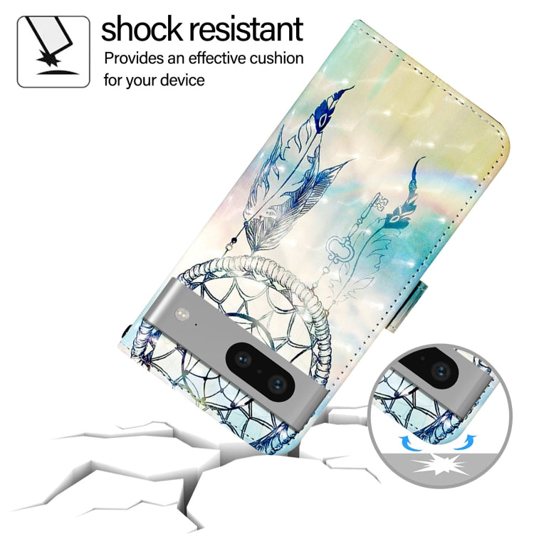 For Google Pixel 7 3D Painting Horizontal Flip Leather Phone Case