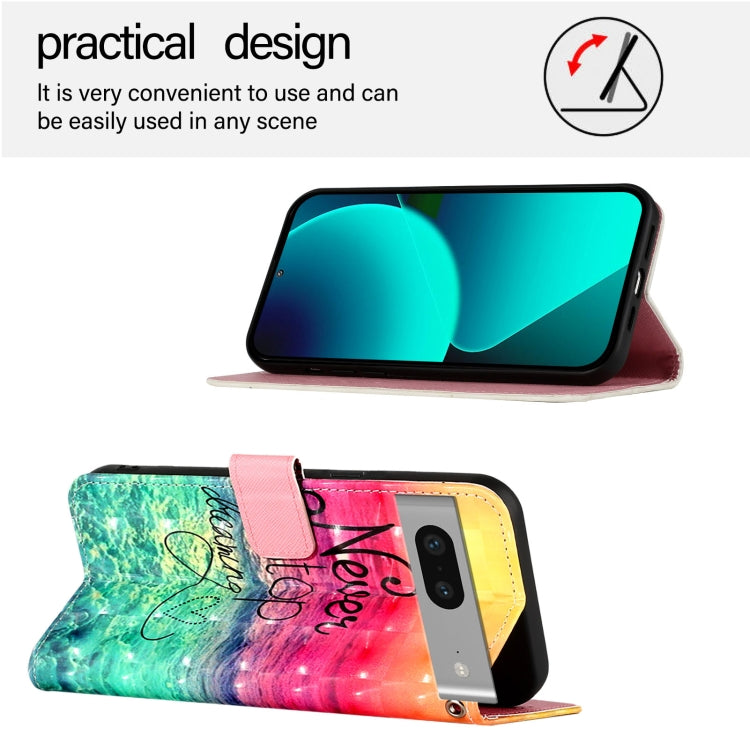 For Google Pixel 7 3D Painting Horizontal Flip Leather Phone Case