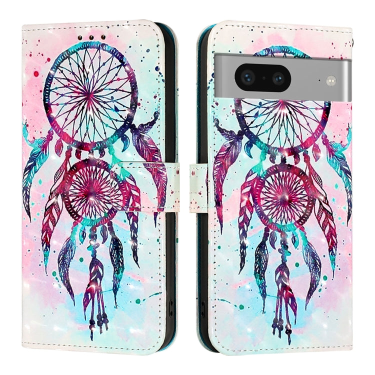 For Google Pixel 7 3D Painting Horizontal Flip Leather Phone Case