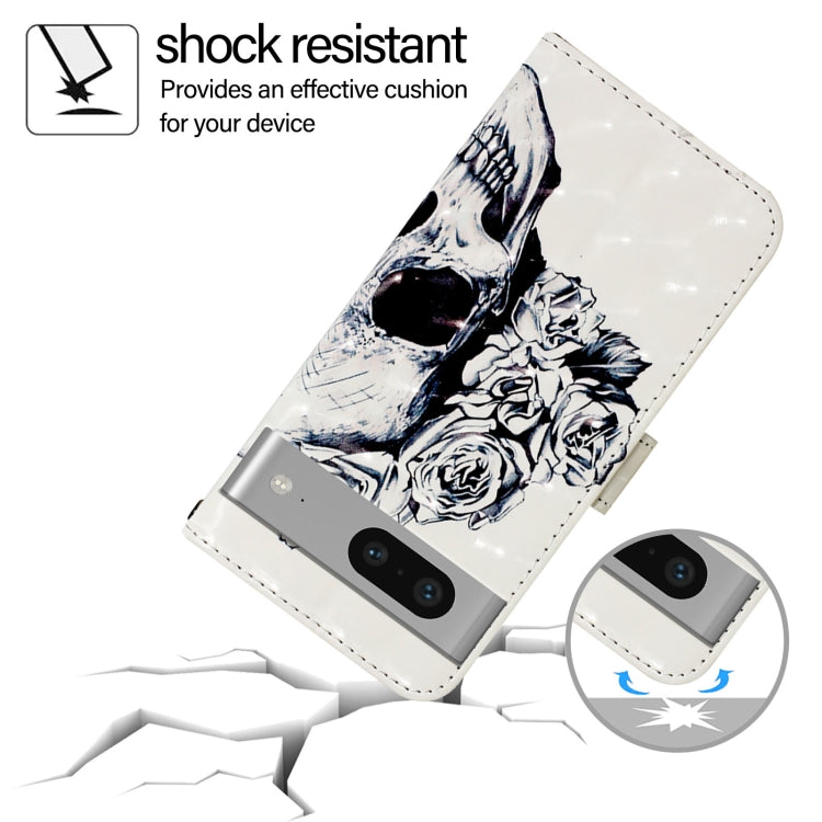For Google Pixel 7 3D Painting Horizontal Flip Leather Phone Case