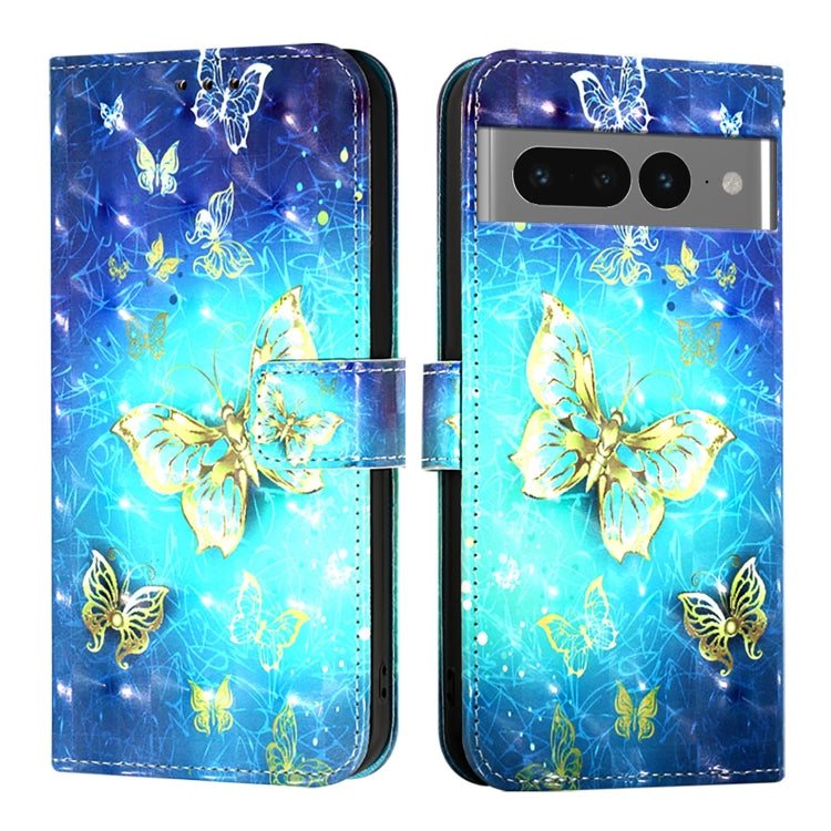 For Google Pixel 7 Pro 3D Painting Horizontal Flip Leather Phone Case