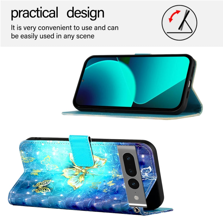 For Google Pixel 7 Pro 3D Painting Horizontal Flip Leather Phone Case