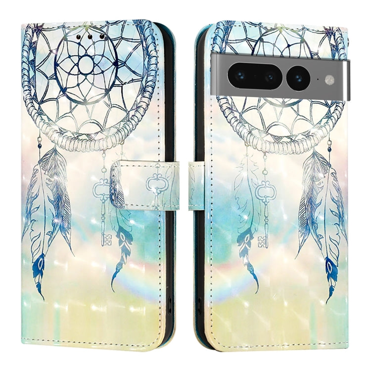 For Google Pixel 7 Pro 3D Painting Horizontal Flip Leather Phone Case