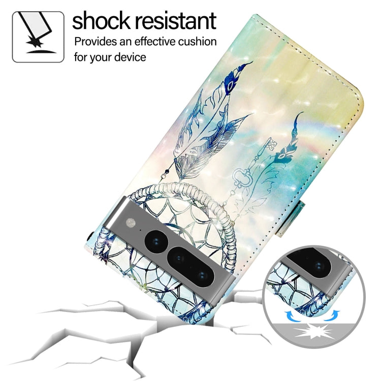 For Google Pixel 7 Pro 3D Painting Horizontal Flip Leather Phone Case