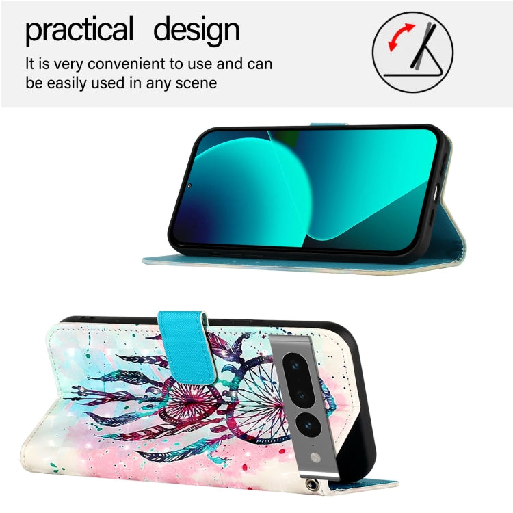 For Google Pixel 7 Pro 3D Painting Horizontal Flip Leather Phone Case