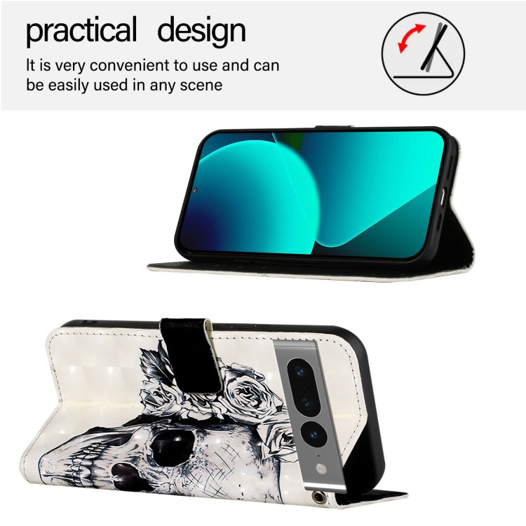 For Google Pixel 7 Pro 3D Painting Horizontal Flip Leather Phone Case