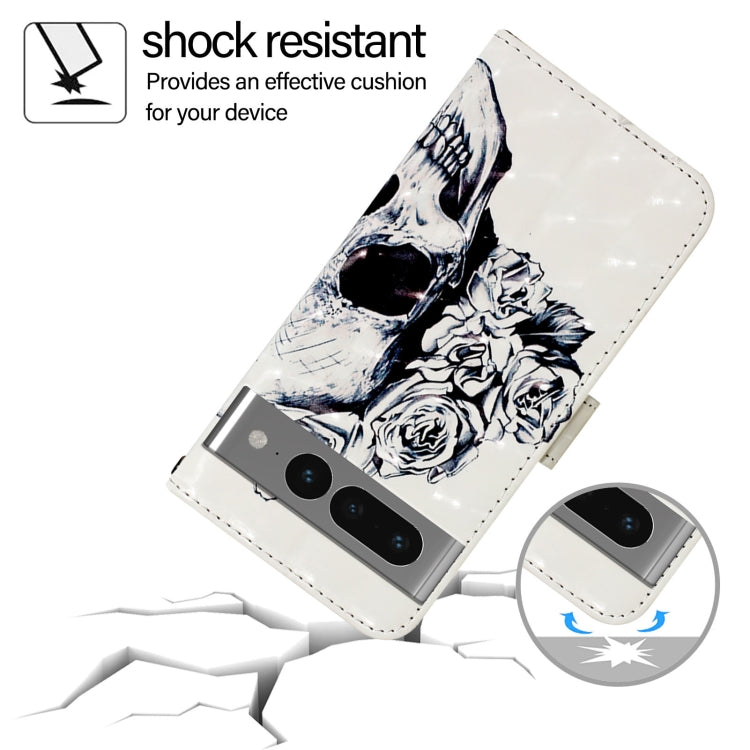 For Google Pixel 7 Pro 3D Painting Horizontal Flip Leather Phone Case