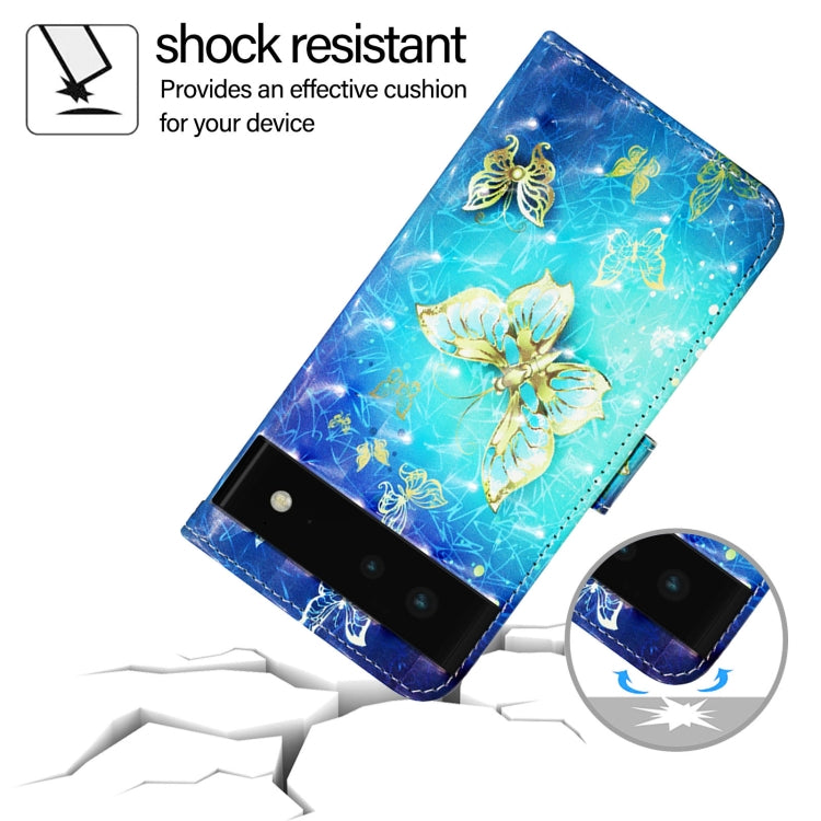 For Google Pixel 6 3D Painting Horizontal Flip Leather Phone Case