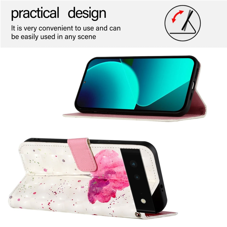 For Google Pixel 6 3D Painting Horizontal Flip Leather Phone Case