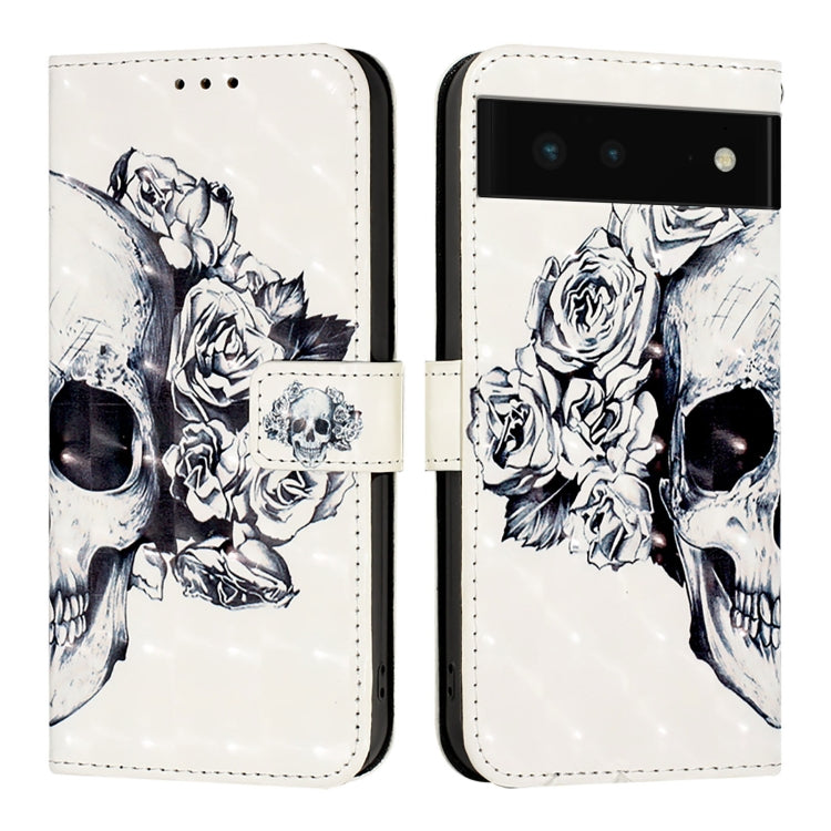 For Google Pixel 6 3D Painting Horizontal Flip Leather Phone Case