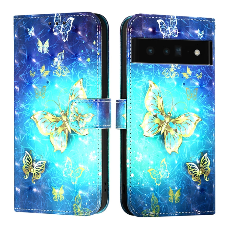 For Google Pixel 6 Pro 3D Painting Horizontal Flip Leather Phone Case