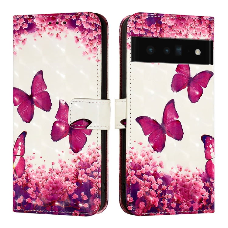 For Google Pixel 6 Pro 3D Painting Horizontal Flip Leather Phone Case