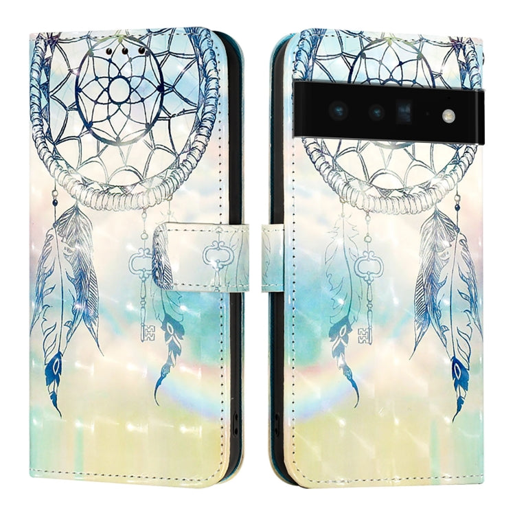 For Google Pixel 6 Pro 3D Painting Horizontal Flip Leather Phone Case