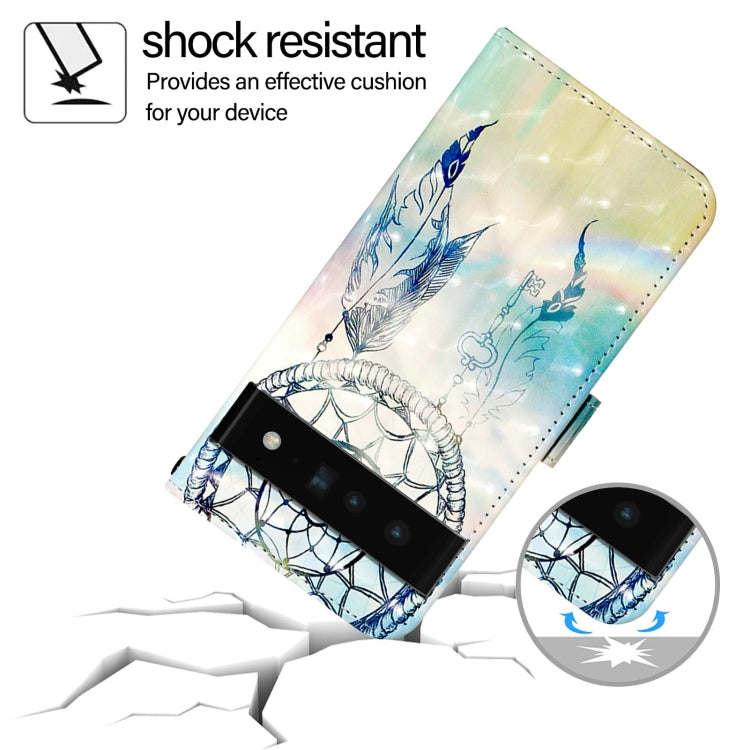 For Google Pixel 6 Pro 3D Painting Horizontal Flip Leather Phone Case