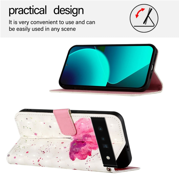 For Google Pixel 6 Pro 3D Painting Horizontal Flip Leather Phone Case