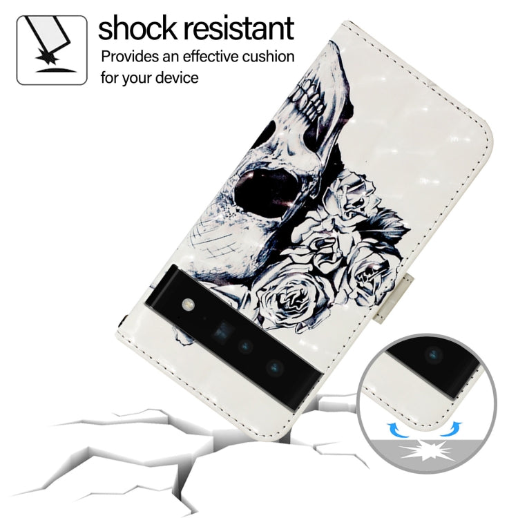 For Google Pixel 6 Pro 3D Painting Horizontal Flip Leather Phone Case