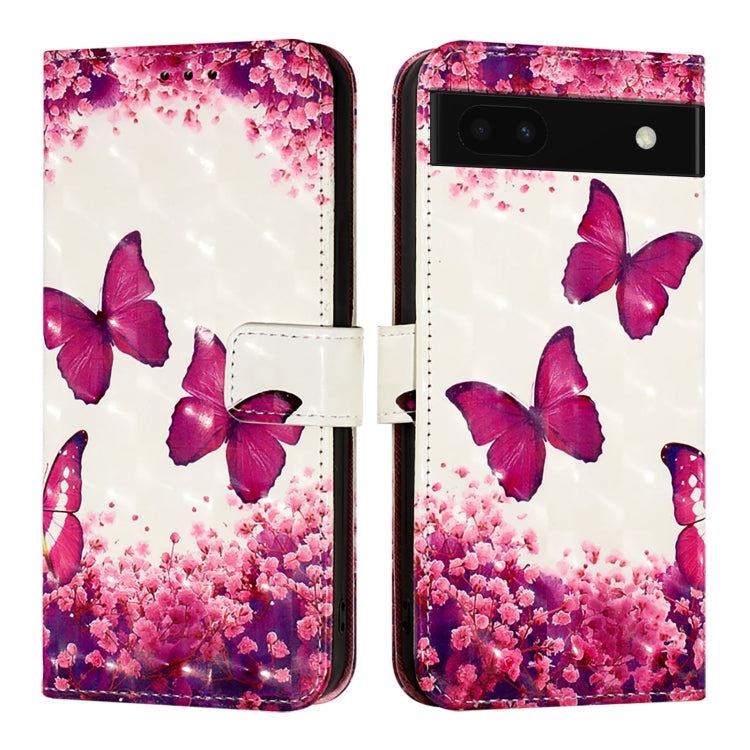 For Google Pixel 6a 3D Painting Horizontal Flip Leather Phone Case