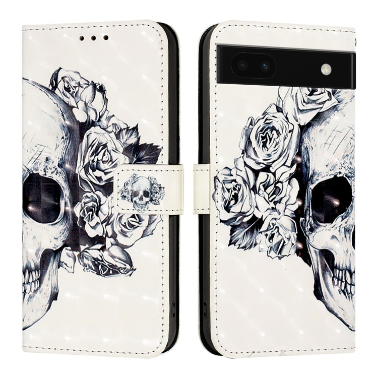 For Google Pixel 6a 3D Painting Horizontal Flip Leather Phone Case