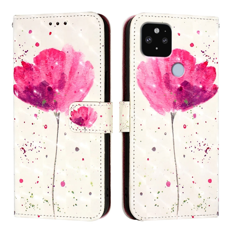 For Google Pixel 5 XL / Pixel 4a 3D Painting Horizontal Flip Leather Phone Case