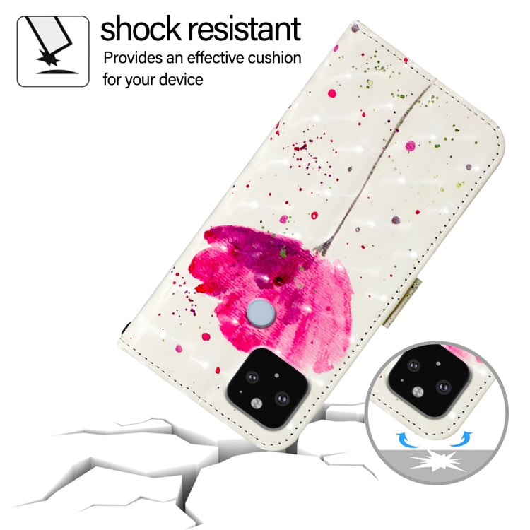 For Google Pixel 5 XL / Pixel 4a 3D Painting Horizontal Flip Leather Phone Case