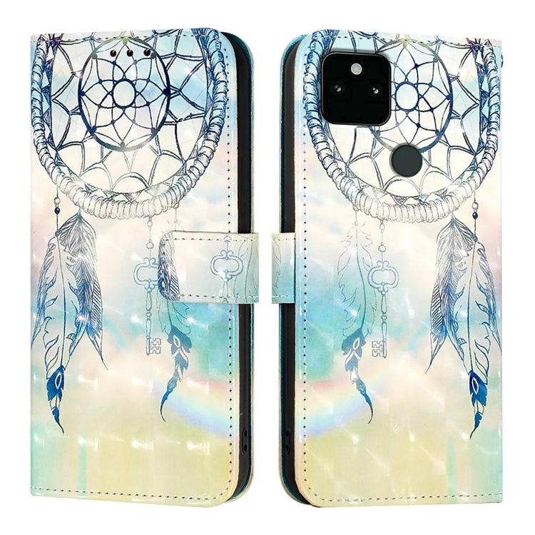 For Google Pixel 5a 5G 3D Painting Horizontal Flip Leather Phone Case