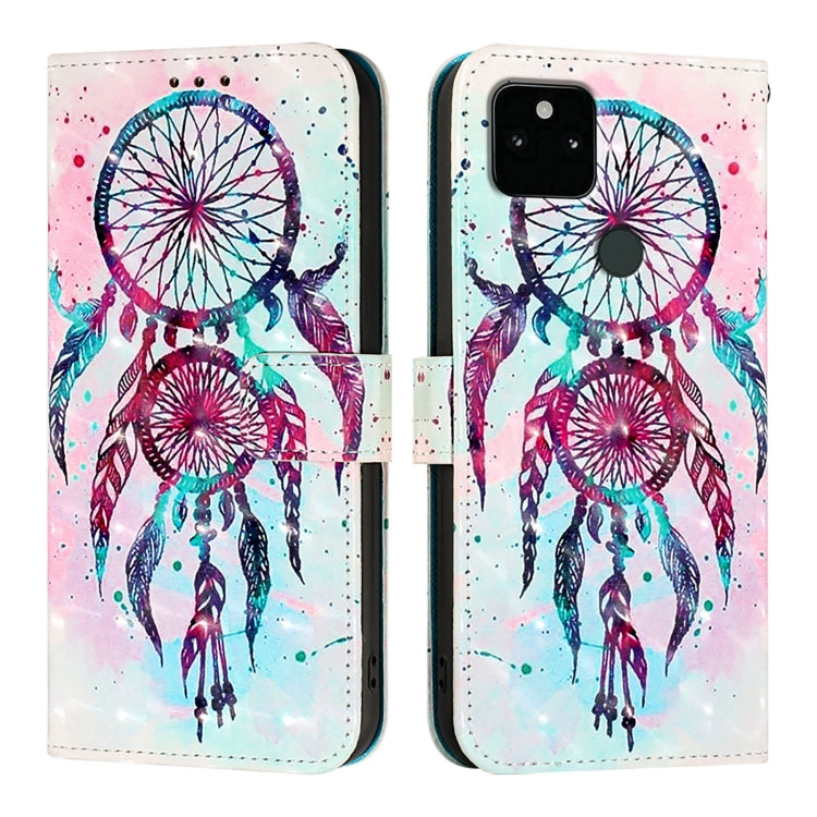 For Google Pixel 5a 5G 3D Painting Horizontal Flip Leather Phone Case