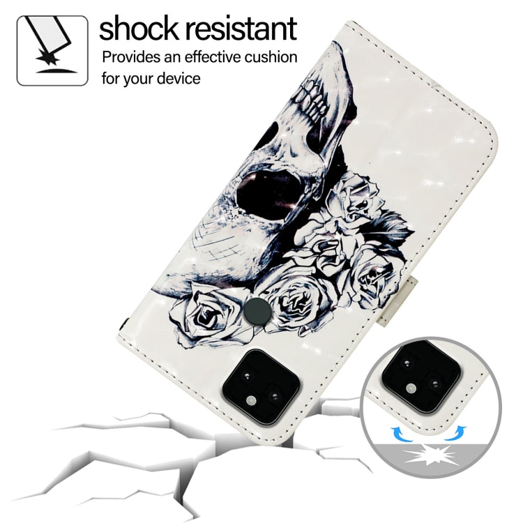 For Google Pixel 5a 5G 3D Painting Horizontal Flip Leather Phone Case