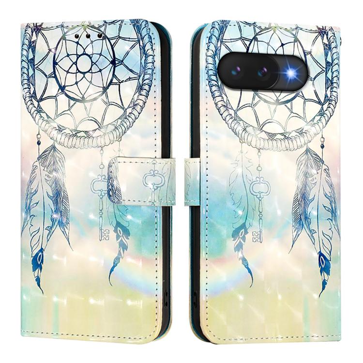 For Google Pixel 9a 3D Painting Horizontal Flip Leather Phone Case