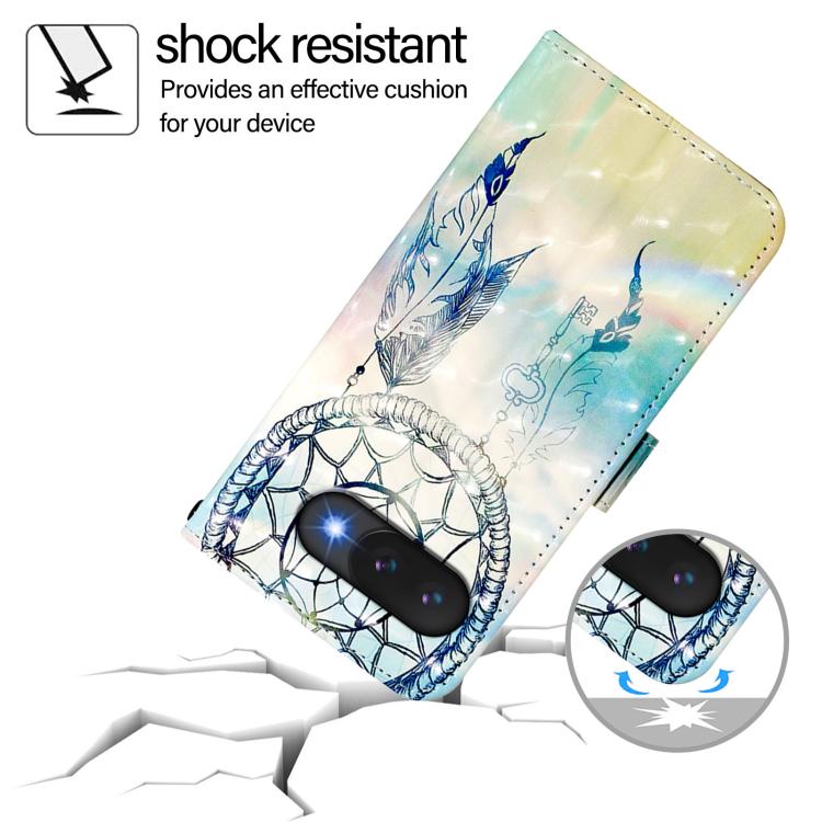 For Google Pixel 9a 3D Painting Horizontal Flip Leather Phone Case
