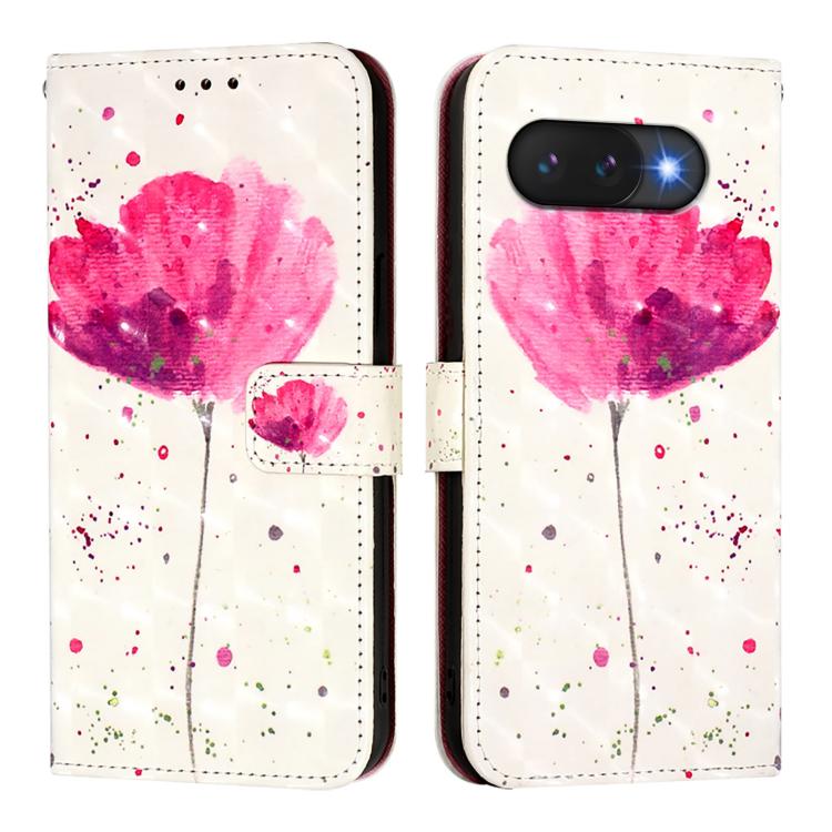 For Google Pixel 9a 3D Painting Horizontal Flip Leather Phone Case