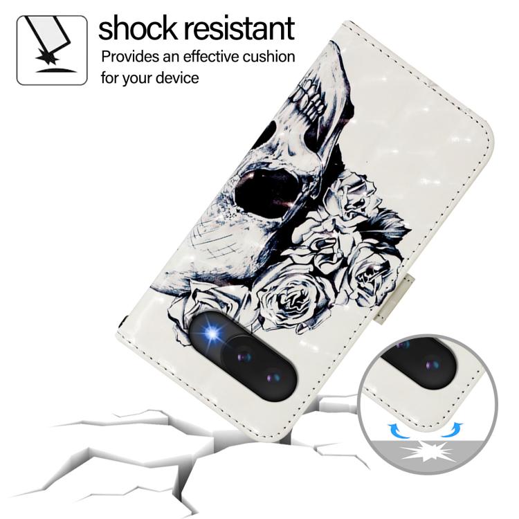 For Google Pixel 9a 3D Painting Horizontal Flip Leather Phone Case