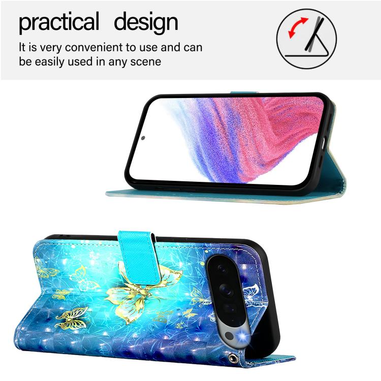 For Google Pixel 11 Pro XL 3D Painting Horizontal Flip Leather Phone Case