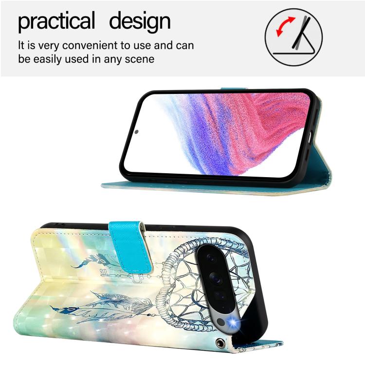 For Google Pixel 11 Pro XL 3D Painting Horizontal Flip Leather Phone Case