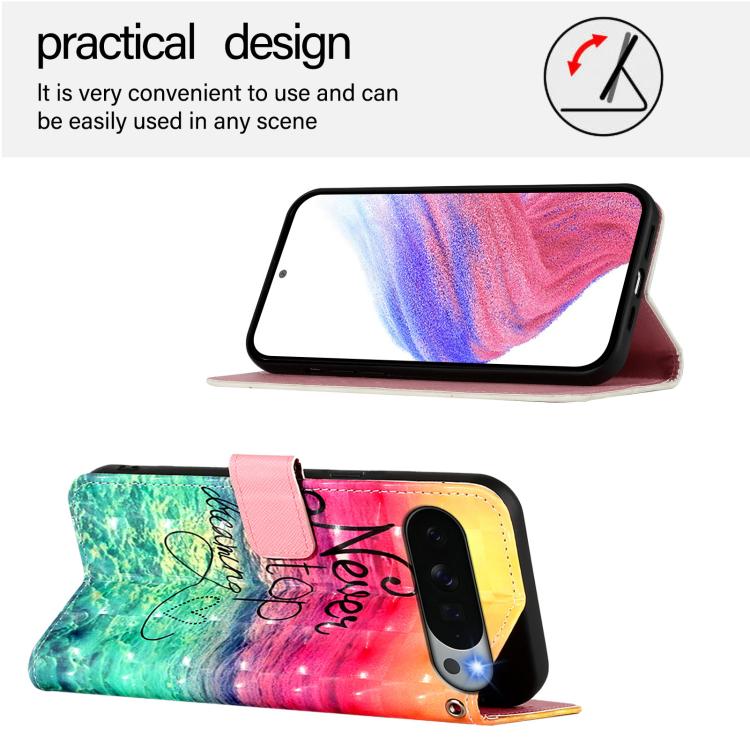 For Google Pixel 11 Pro XL 3D Painting Horizontal Flip Leather Phone Case