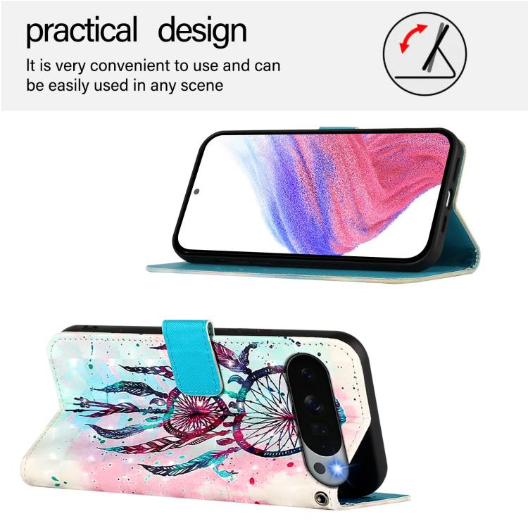 For Google Pixel 11 Pro XL 3D Painting Horizontal Flip Leather Phone Case