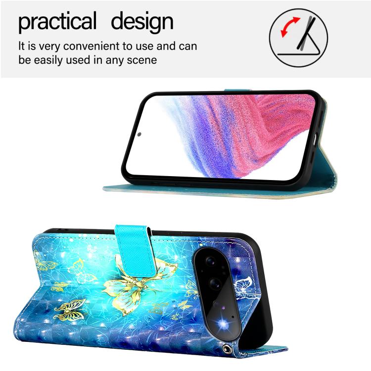 For Google Pixel 11 Pro / 11 3D Painting Horizontal Flip Leather Phone Case