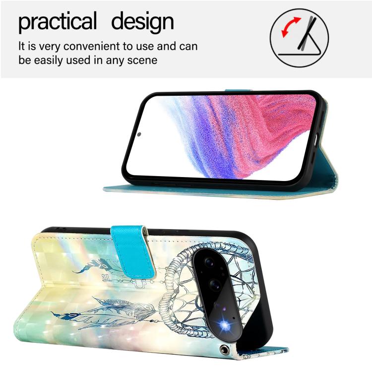 For Google Pixel 11 Pro / 11 3D Painting Horizontal Flip Leather Phone Case