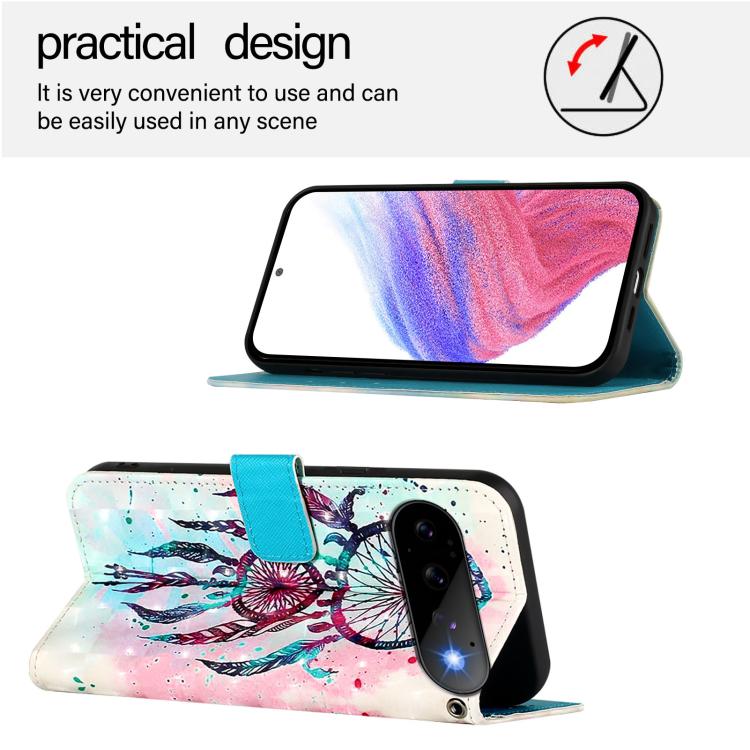 For Google Pixel 11 Pro / 11 3D Painting Horizontal Flip Leather Phone Case