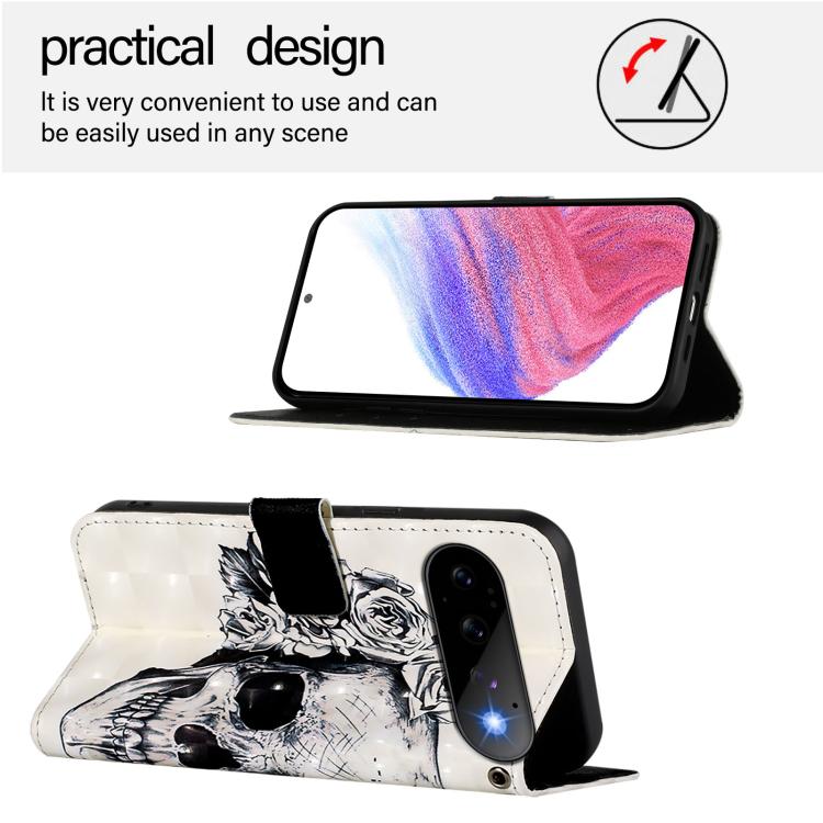For Google Pixel 11 Pro / 11 3D Painting Horizontal Flip Leather Phone Case