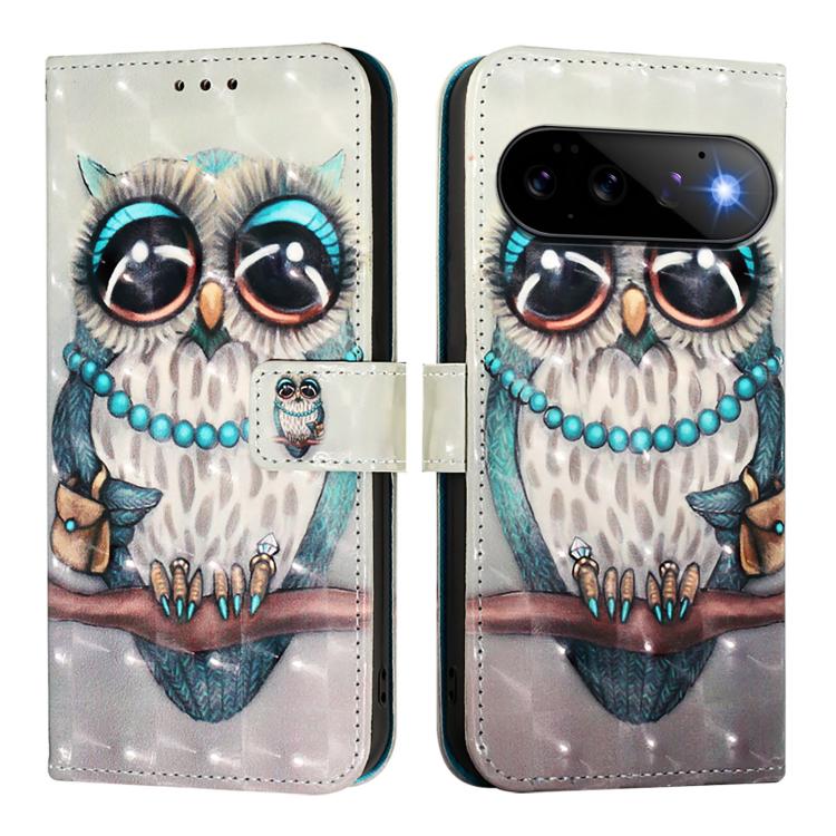 For Google Pixel 11 Pro / 11 3D Painting Horizontal Flip Leather Phone Case