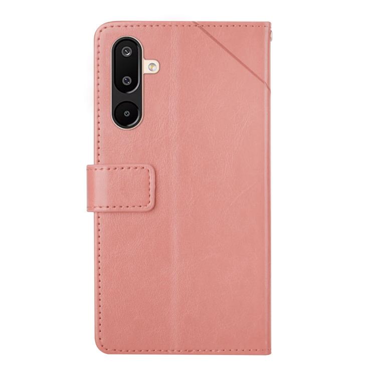 For Samsung Galaxy M36 5G Y-shaped Pattern Flip Leather Phone Case