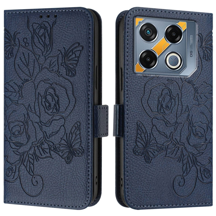 For Infinix GT 20 Pro Embossed Rose RFID Anti-theft Leather Phone Case